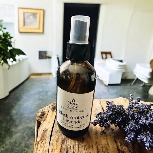 Black Amber & Lavender - Linen, Room Spray 4 oz. ★★★★★