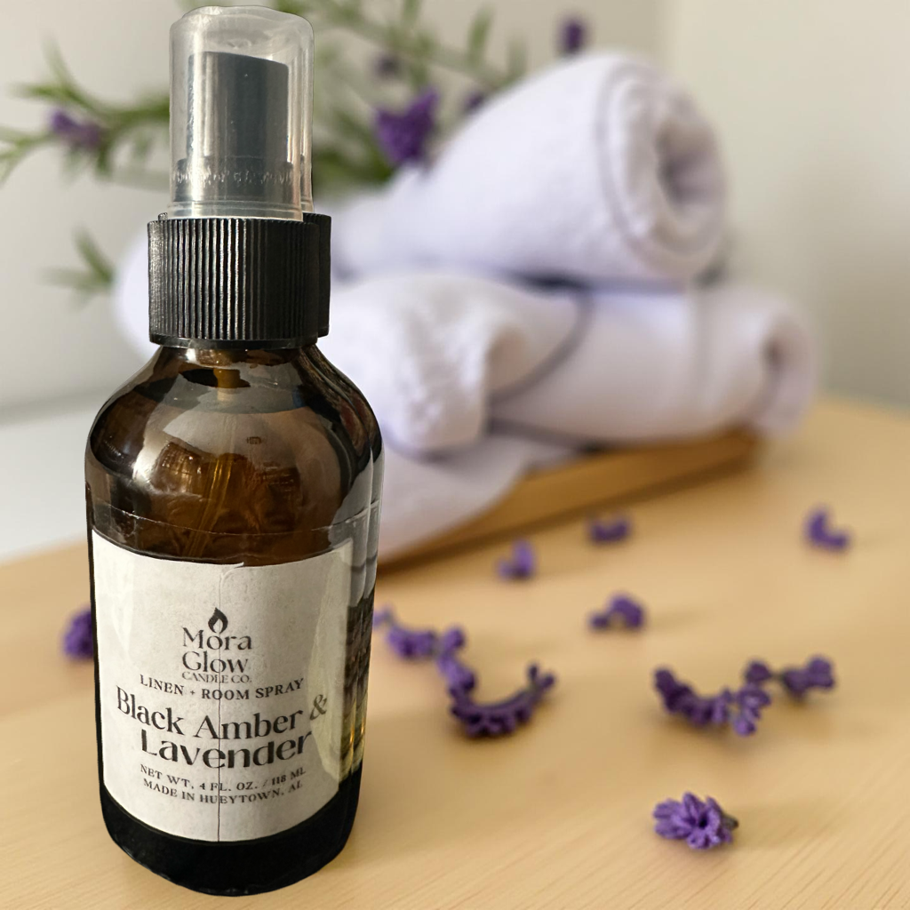 Black Amber & Lavender - Linen, Room Spray 4 oz. ★★★★★