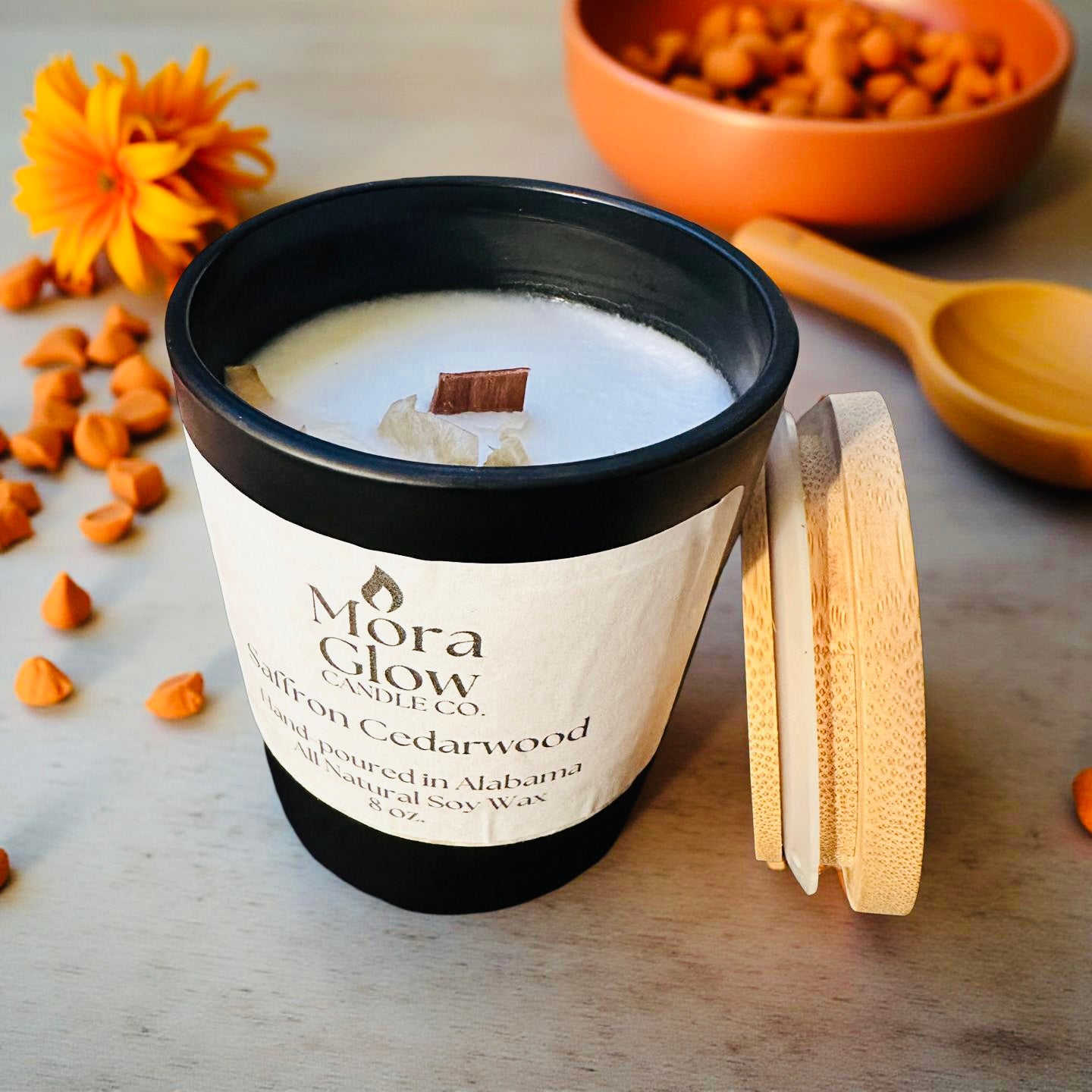 Saffron & Cedarwood Soy Candle ★★★★☆- 8oz