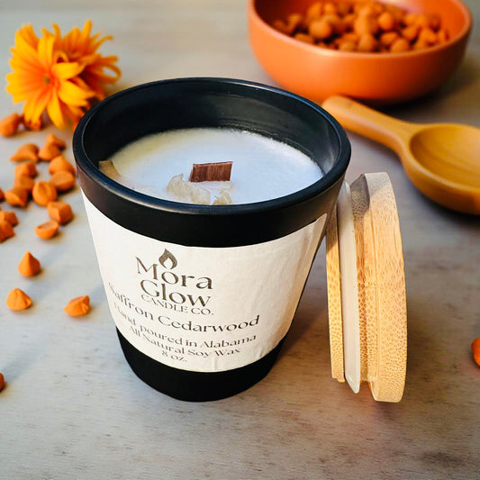 Saffron Cedarwood Soy Candle – 7oz ★★★★★