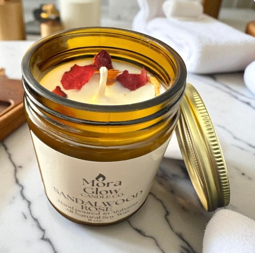 Sandalwood Rose Soy Candle - 8oz ★★★★★